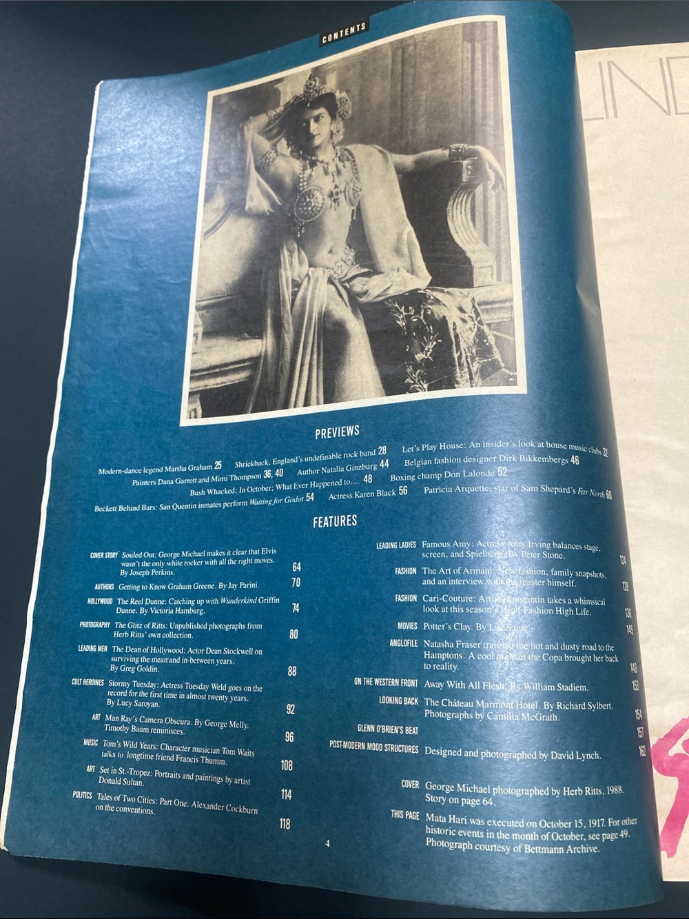 Iconic George Michael -Interview Magazine Oct 1988 - Picture 4 of 11